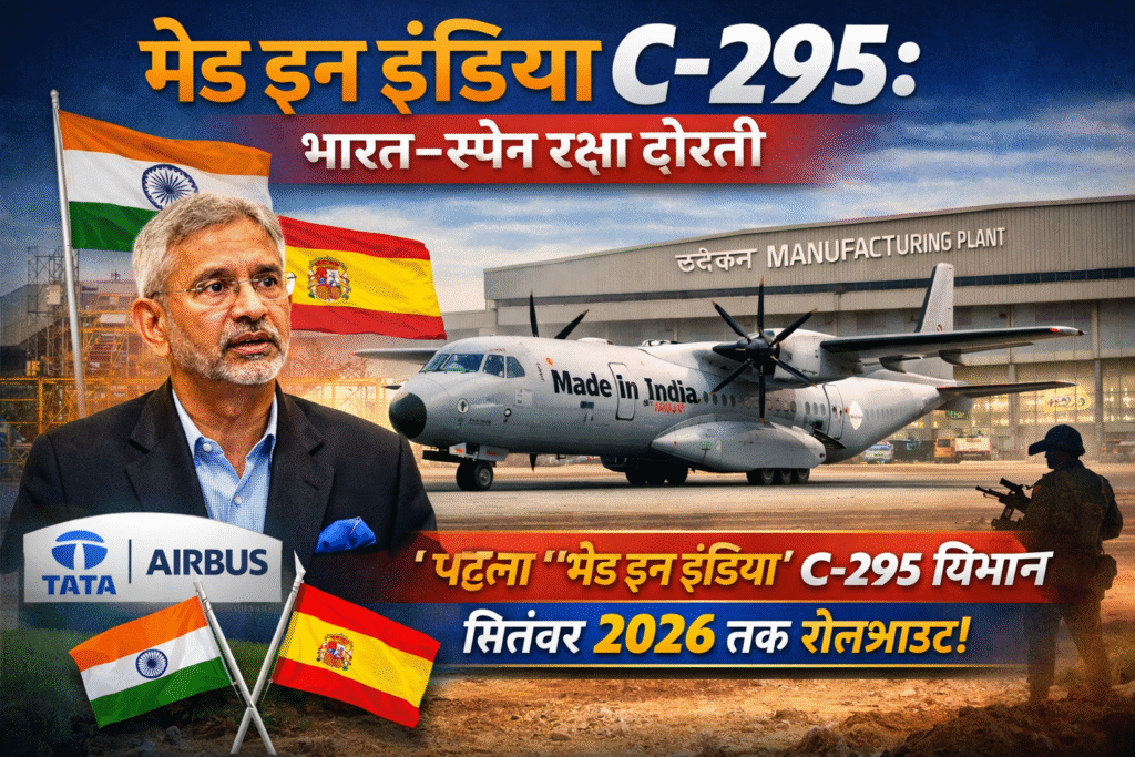 मेड इन इंडिया C-295 सैन्य विमान भारत स्पेन रक्षा परियोजना